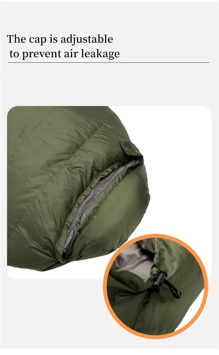 Fast Deliver Outdoor Cold Weather Walm Mummy  Goose Down Sleeping Bag For Outdoor Camping