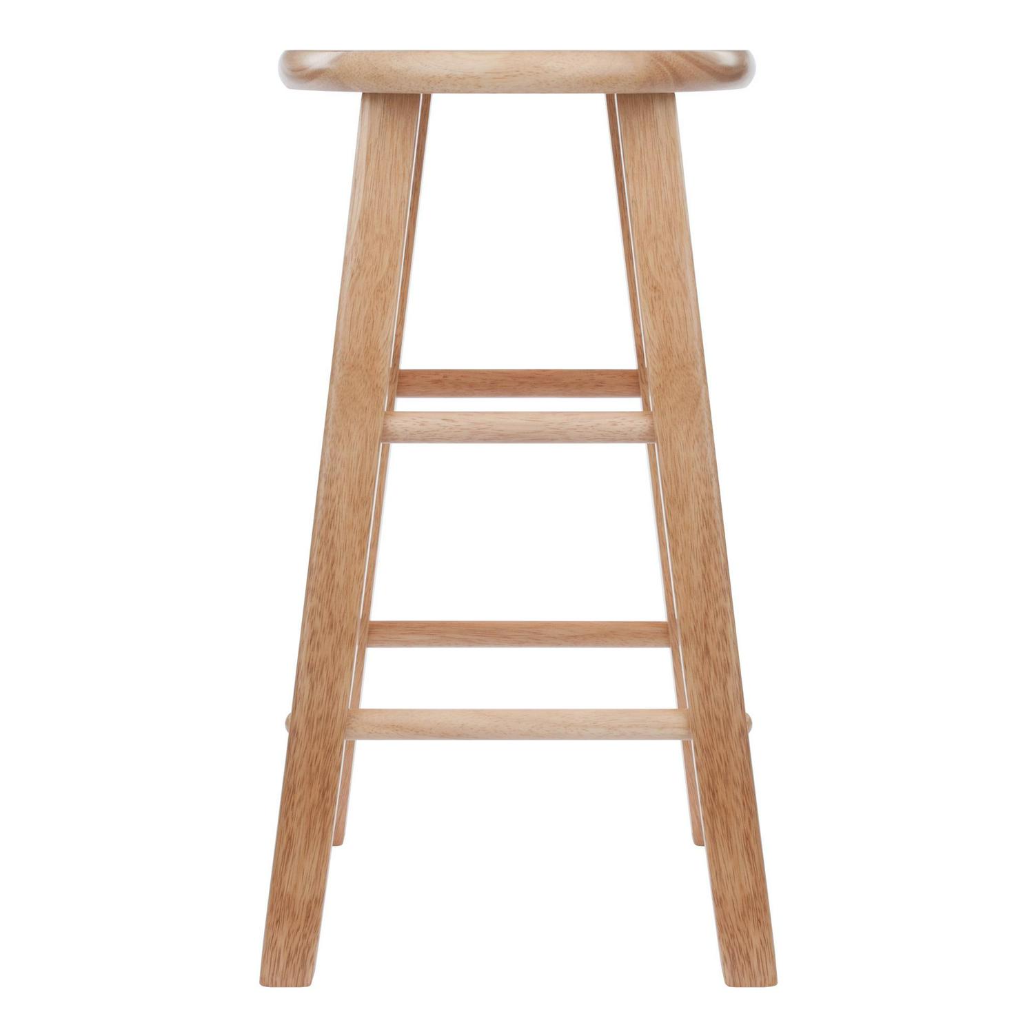 Winsome Wood Element 2Pc 24  Counter Stool Set Natural Finish  Crowdfused