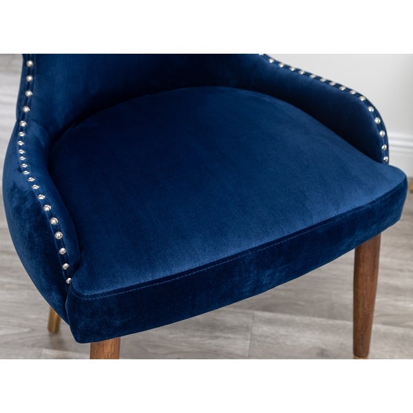 Roundhill Furniture Lindale Mid-century Modern Velvet Accent Chair