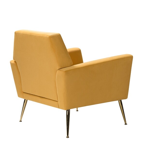 Lilia Contemporary Upholstered Armchair with Tufted Back by HULALA HOME