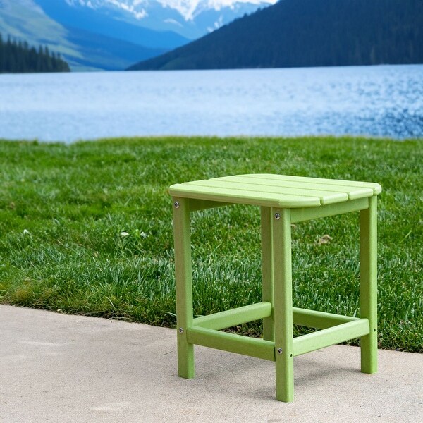 Green Compact HDPE Outdoor Side Table