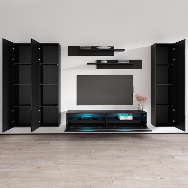 Fly CD1 35TV Wall Mounted Floating Modern Entertainment Center