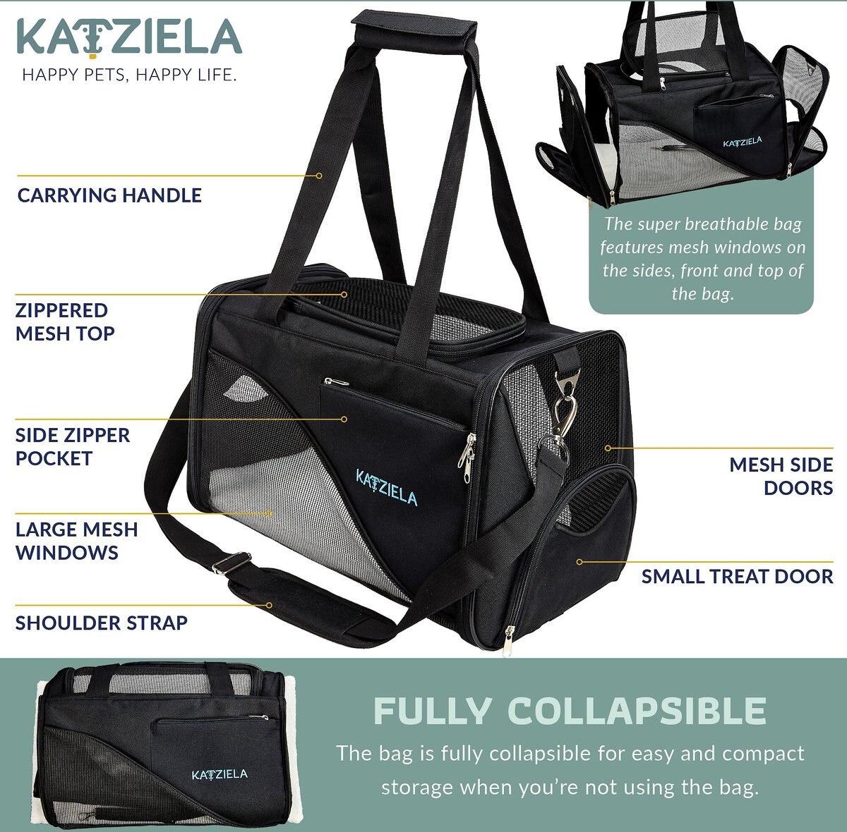 Katziela Safari Sleeper Dog and Cat Carrier