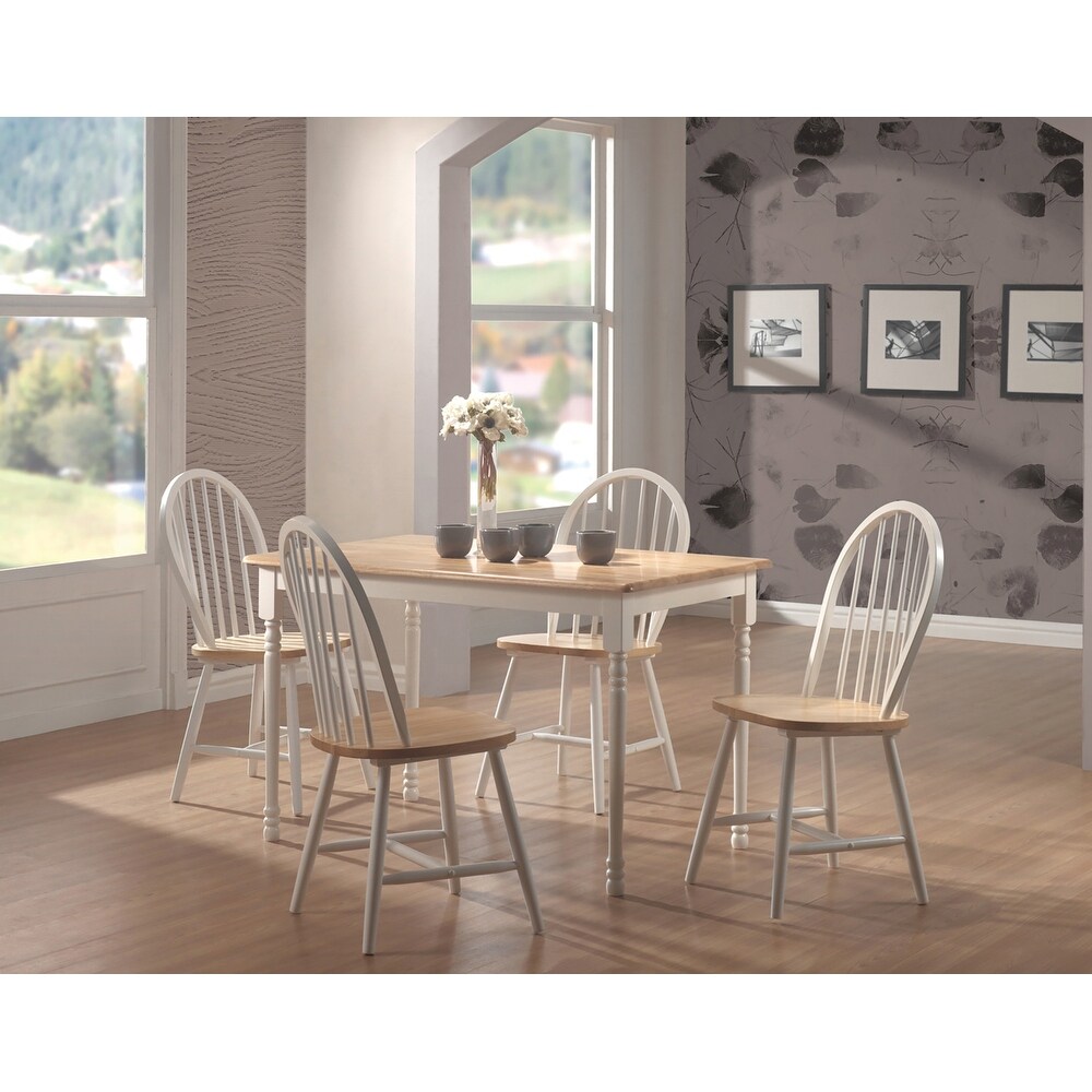 Framington Country Two tone Wood Dining Chairs (Set of 4)