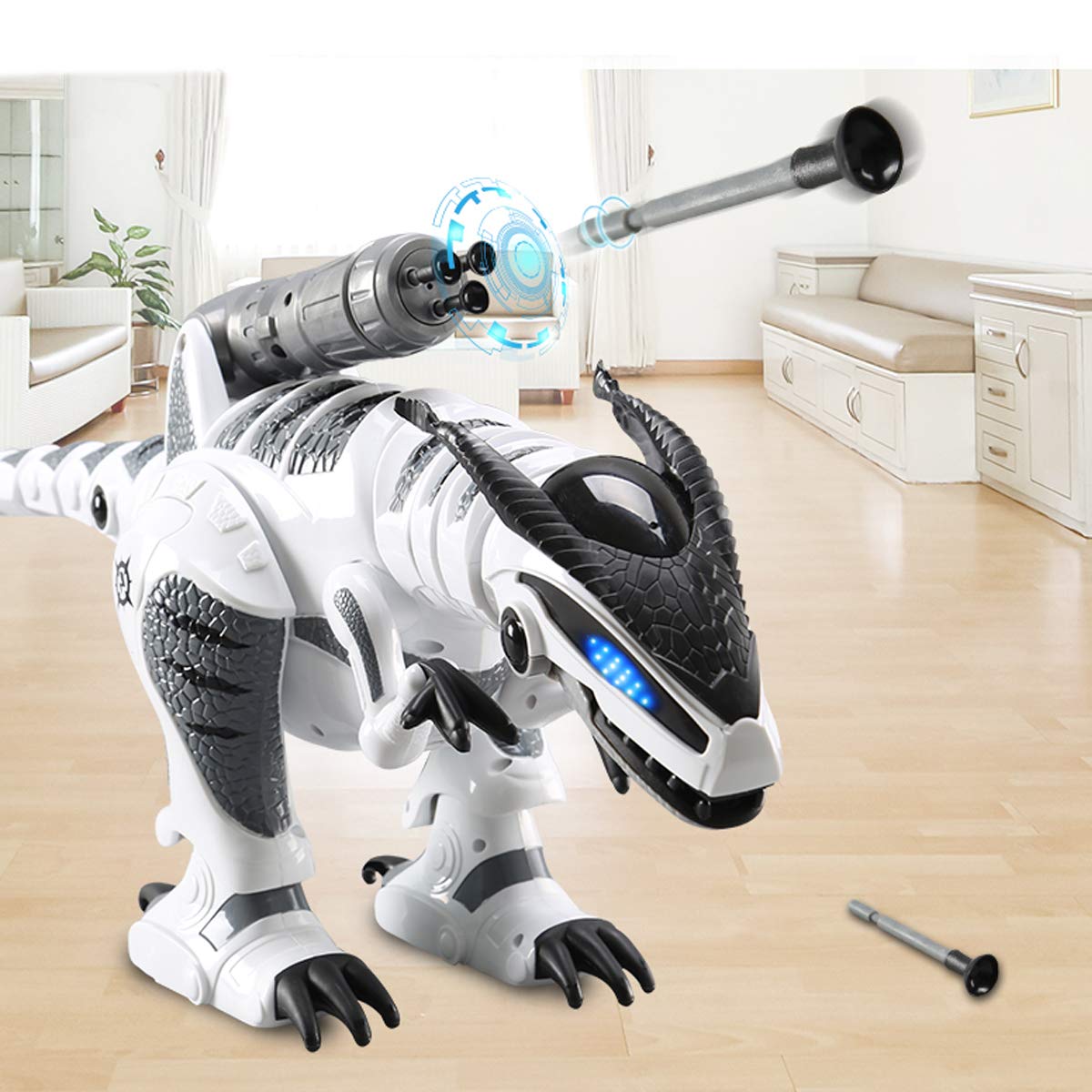 Fistone RC Robot Dinosaur Intelligent Interactive Smart Toy Electronic Remote Controller Robot Walking Dancing Singing with Fight Mode Toys for Kids Boys Girls Age 5 6 7 8 9 10 and Up Year