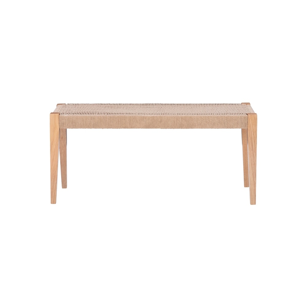 Caelan Basket Weave Dining Bench