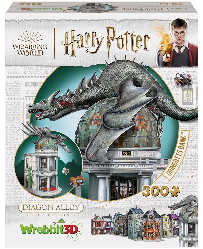 University Games Wrebbit Harry Potter Diagon Alley Collection Gringotts Bank 3D Puzzle  300 Pieces