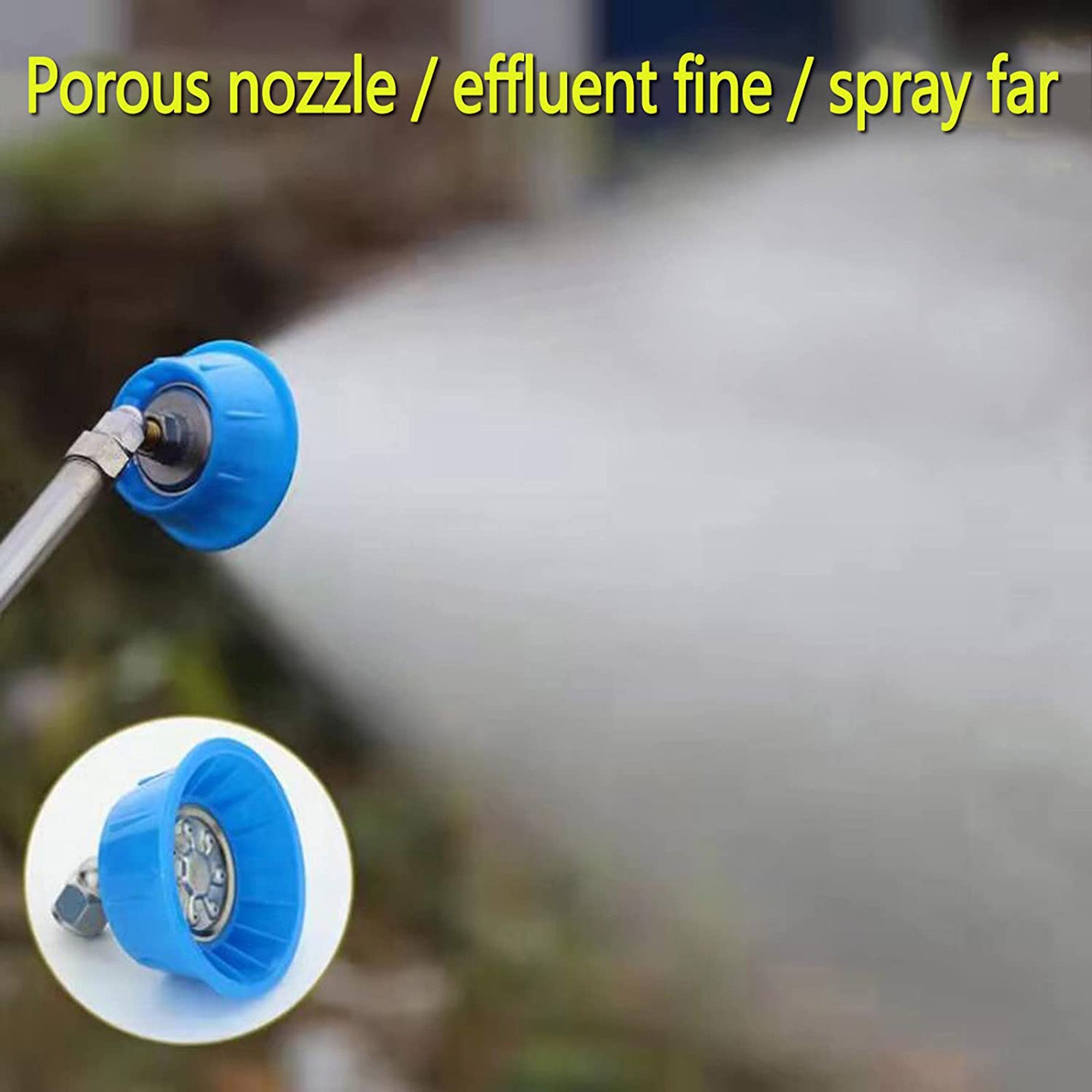 RSRZRCJ Seven-hole Atomizing Nozzle Head， High Pressure Backpack Sprayer Nozzle， 360° Rotating Gardening Nozzle for Hose， Misting Spray Nozzle for Farmhouse， Orchard and Garden