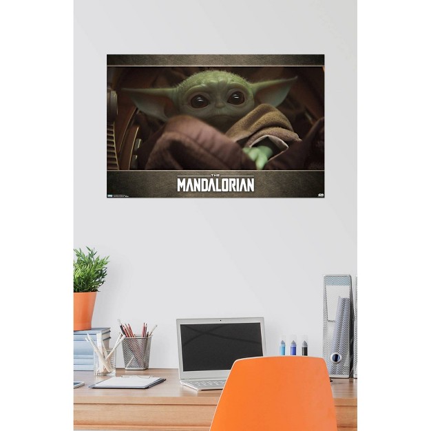 Star Wars The Mandalorian Eyes baby Yoda Premium Poster