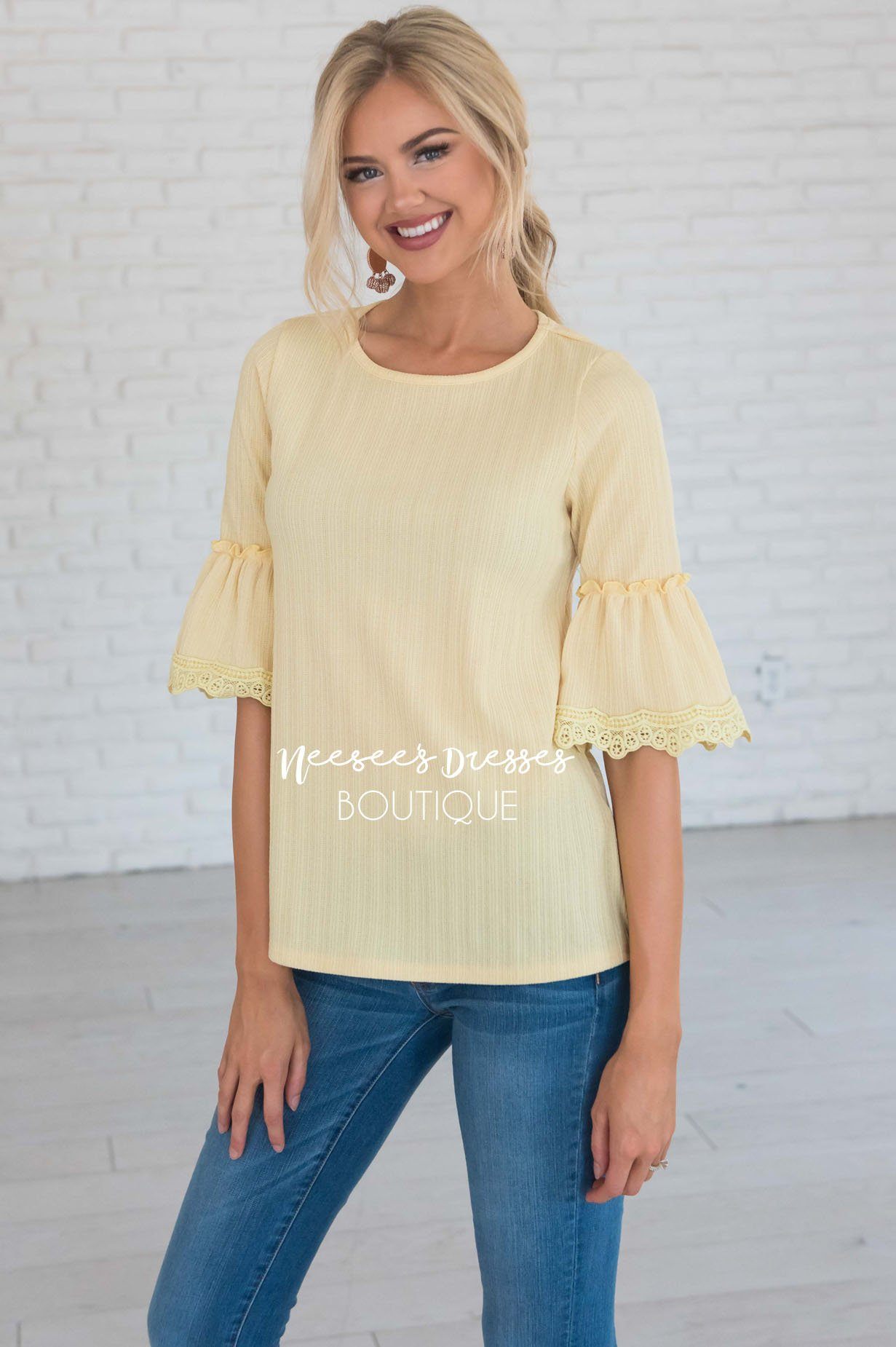 Just One Wish Bell Sleeve Top