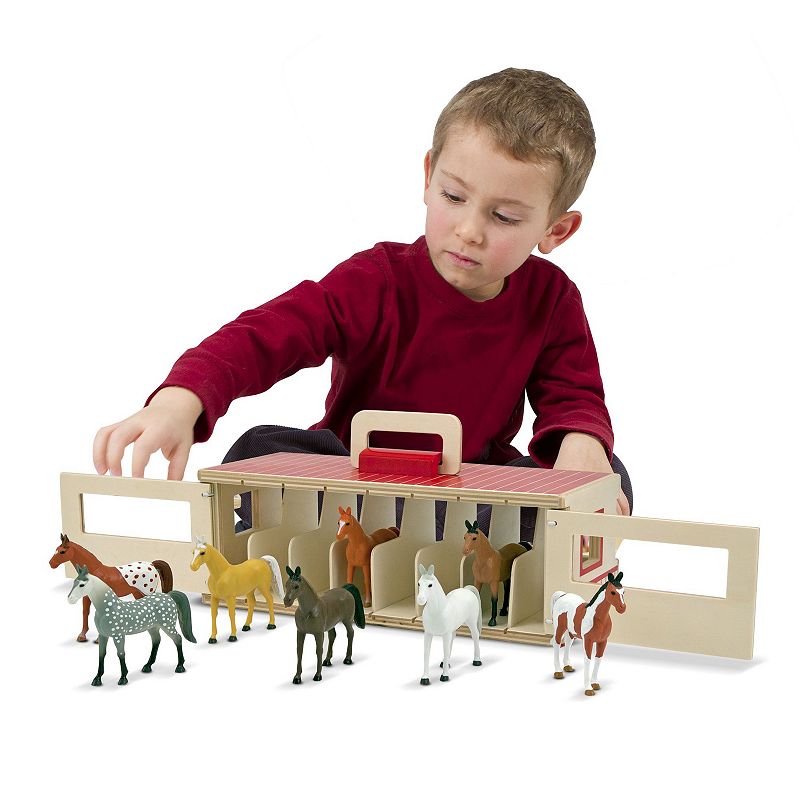 Melissa and Doug Take-Along Show-Horse Stable