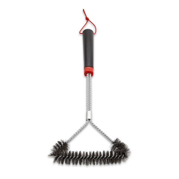 Three sided Grill Brush Black