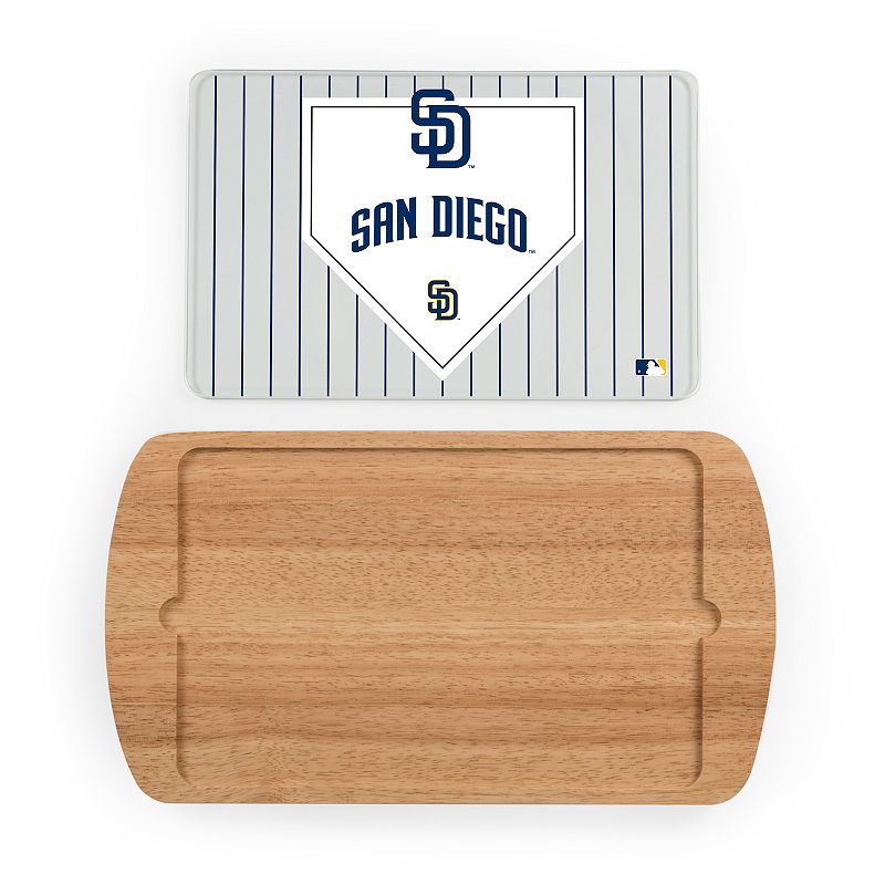 Picnic Time San Diego Padres Billboard Glass Top Serving Tray