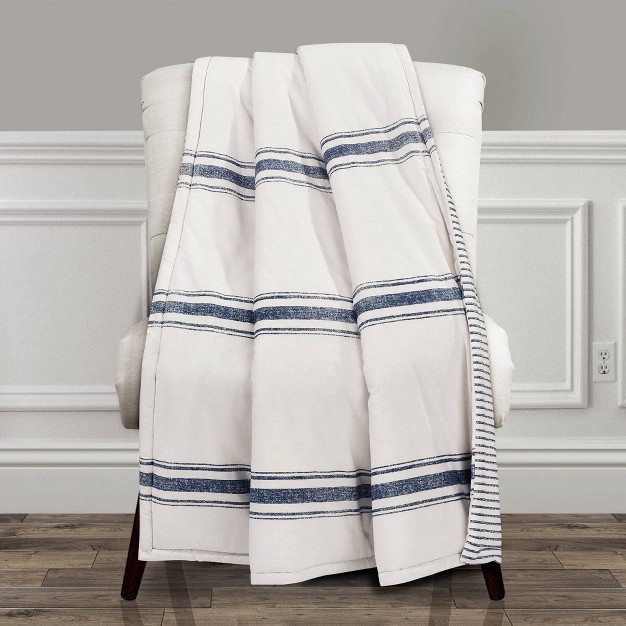 Farmhouse Striped Throw Blanket Lush D cor