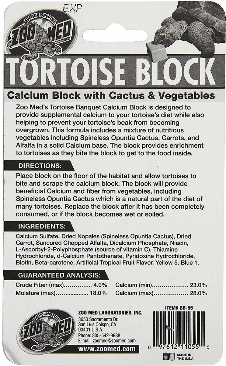 Zoo Med Banquet Block Tortoise Food