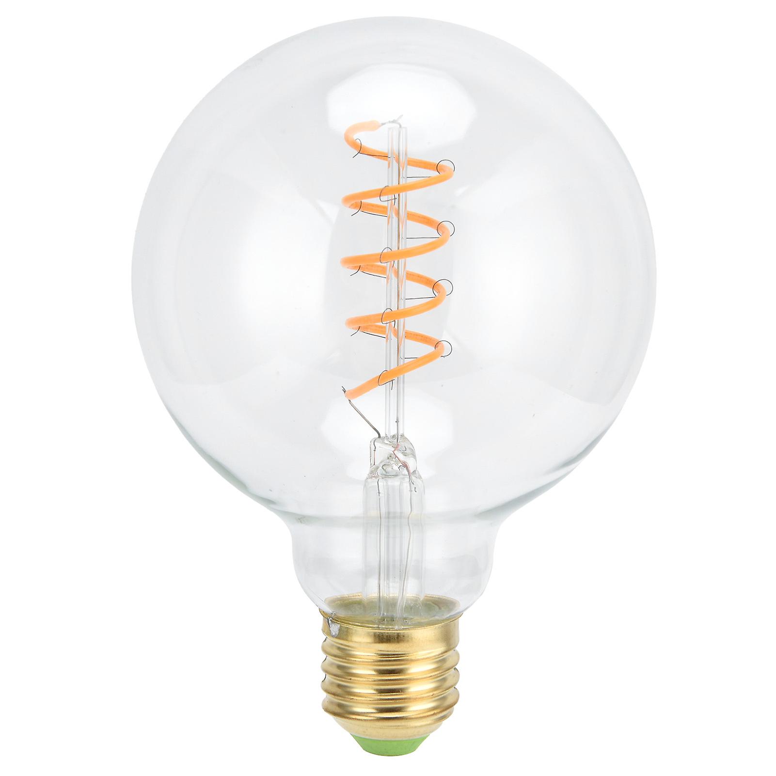 G95 LED Bulb 4W 220V Antique Style Dimmable Flexible ment Light Bulb Warm LightTransparent