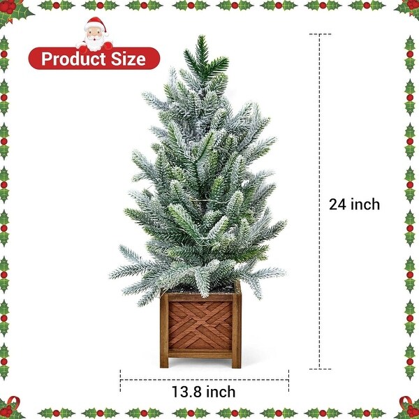 24 Inch Mini Christmas Tree with Lights