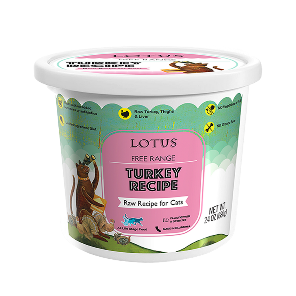 Lotus Raw Frozen Cat Food Turkey