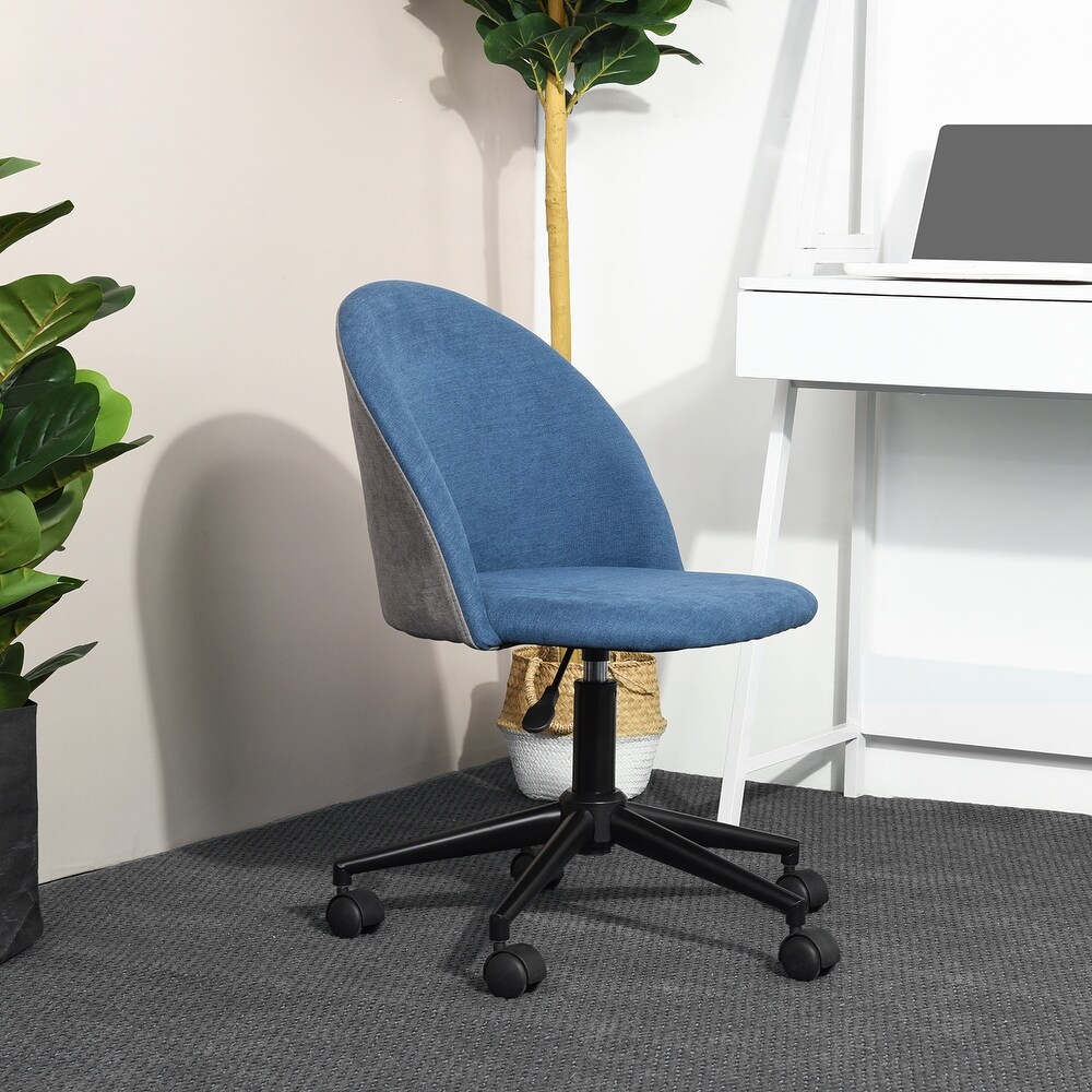 Stylish Adjustable Height Task Chair  Rotatable Computer Chair