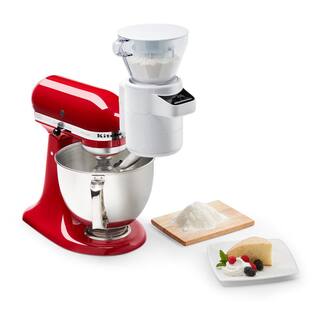 KitchenAid White Sifter and Scale Attachment KSMSFTA