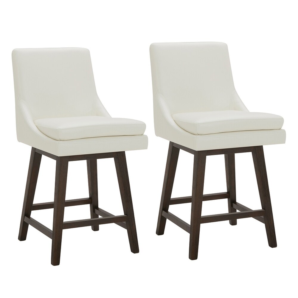 Luca Counter Height Swivel Barstool Set of 2