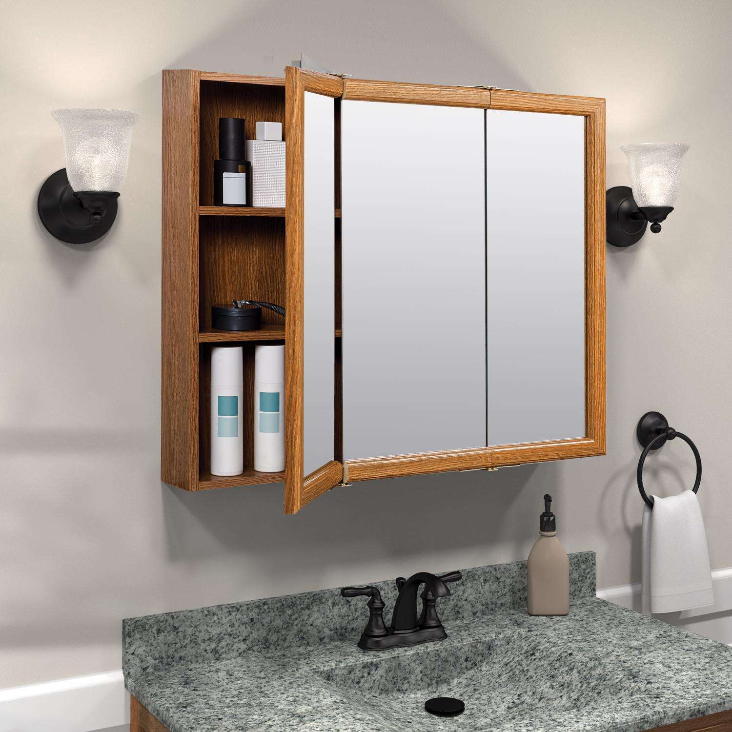 Zenith Products 25.63 in. H X 31.75 in. W X 4.5 in. D Rectangle Medicine Cabinet