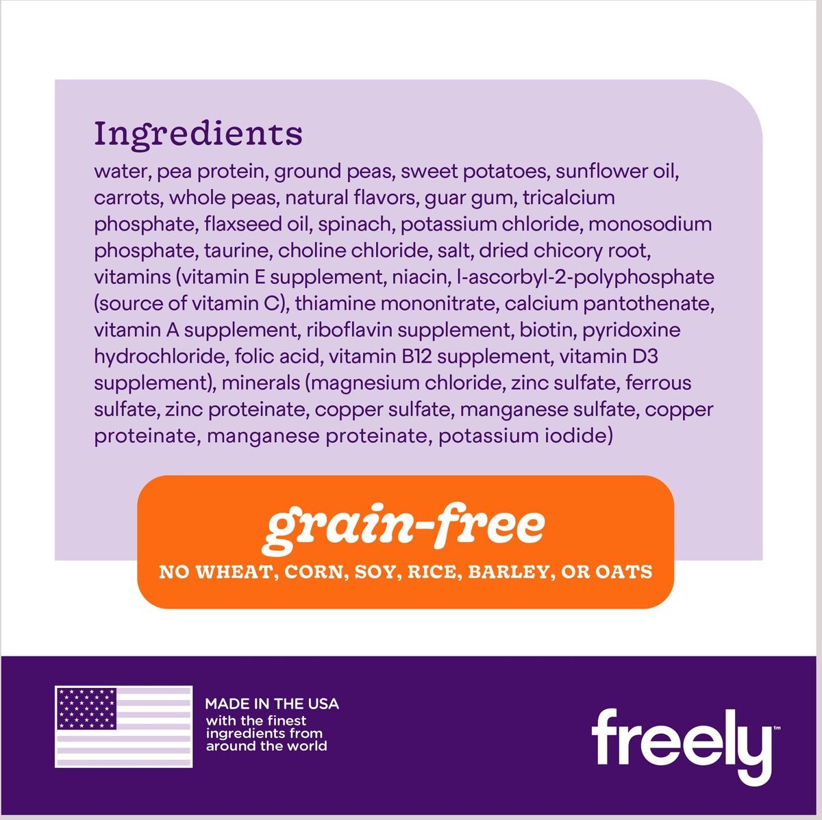 Freely Vegetarian Recipe Grain-Free Wet Dog Food