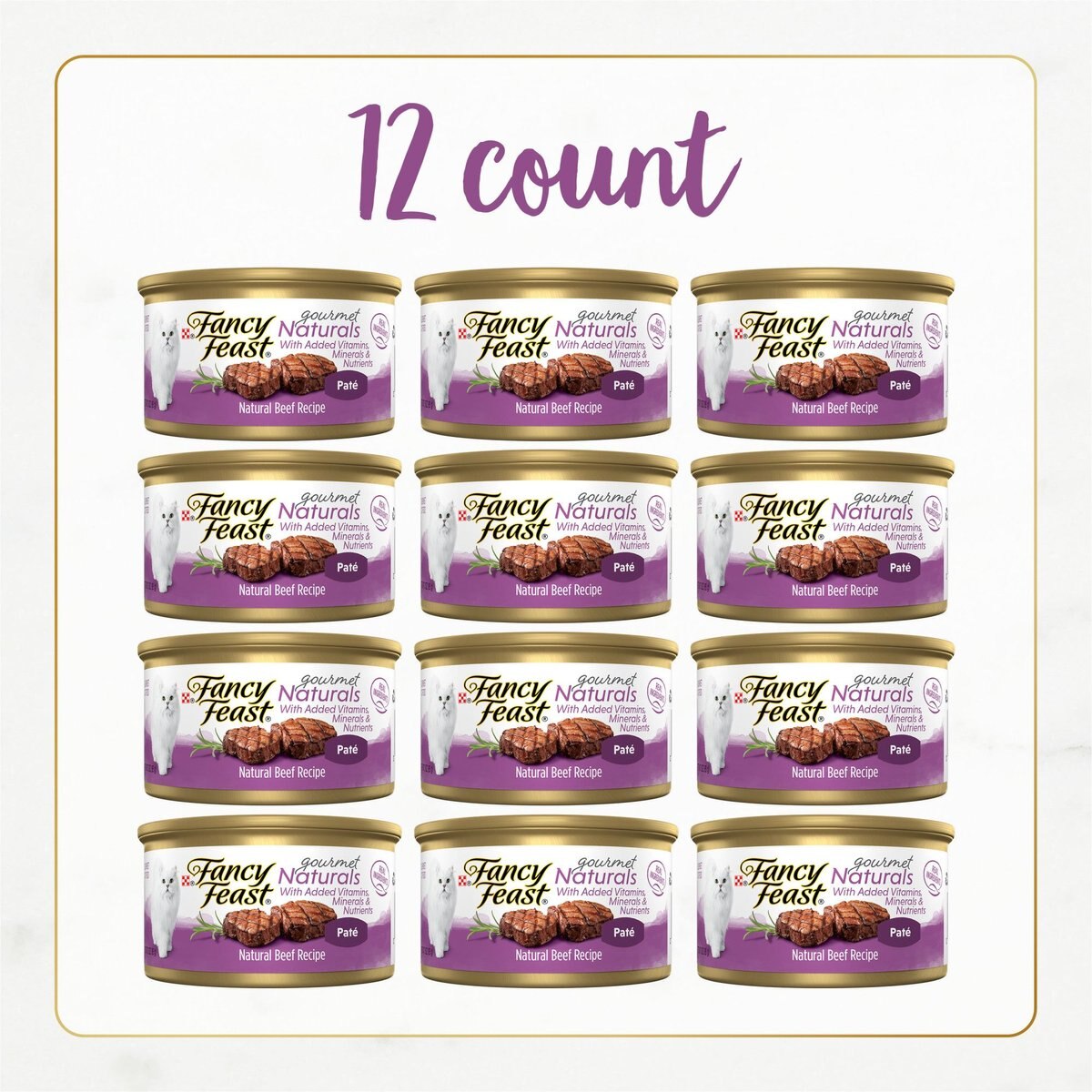 Fancy Feast Gourmet Naturals Beef Recipe Pate Canned Cat Food