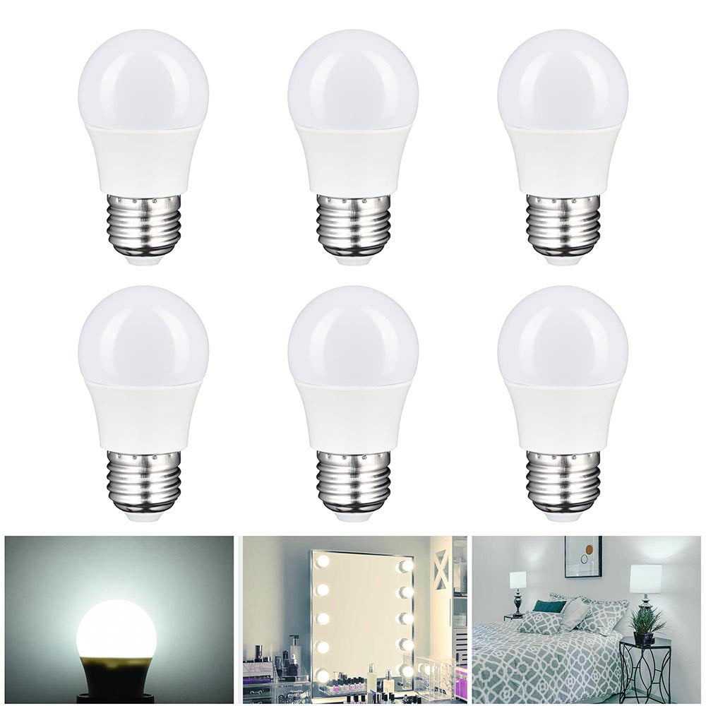 TheLAShop Mirror Light Bulbs 3W E27 6-Pack