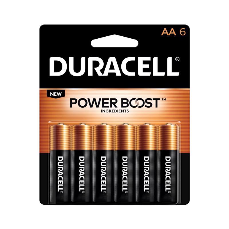 BATTERY ALKALINE AA 6PK