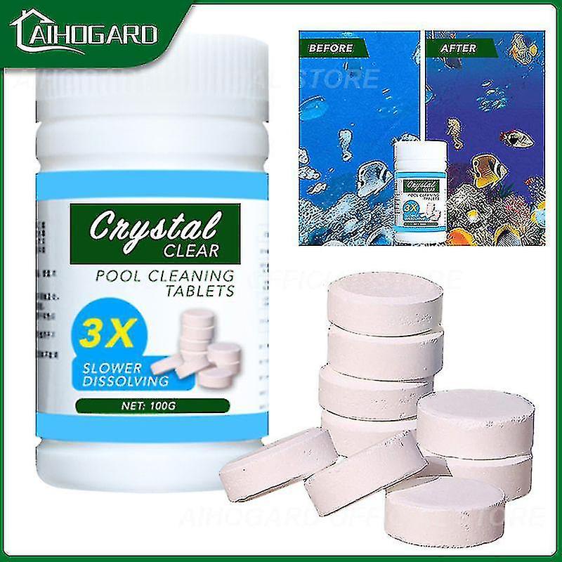 100/200pcs Pool Cleaning Tablet Safe Long Lasting For Swimming Pool Instant Disinfection