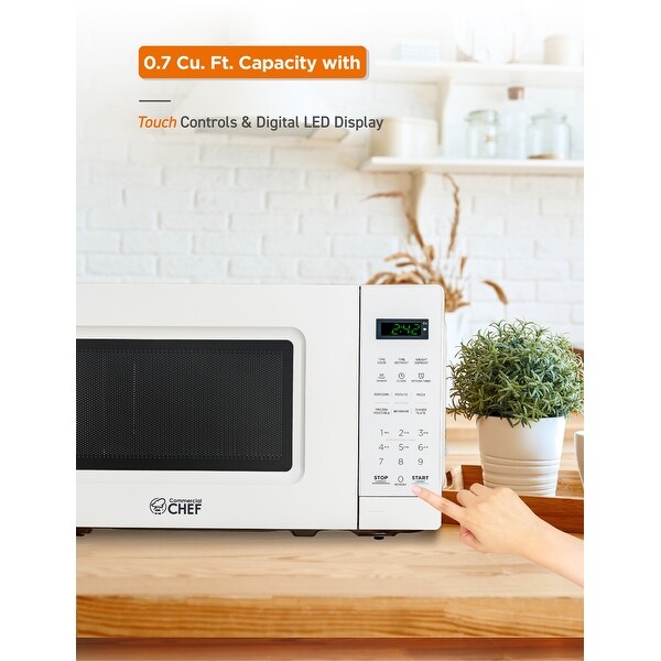 0.7 Cu.Ft Countertop Microwave Oven- White Shopping - The Best Deals on Over-the-Range Microwaves | 40991943