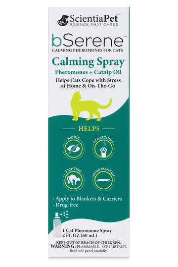 bSerene Calming Pheromone Spray for Cats