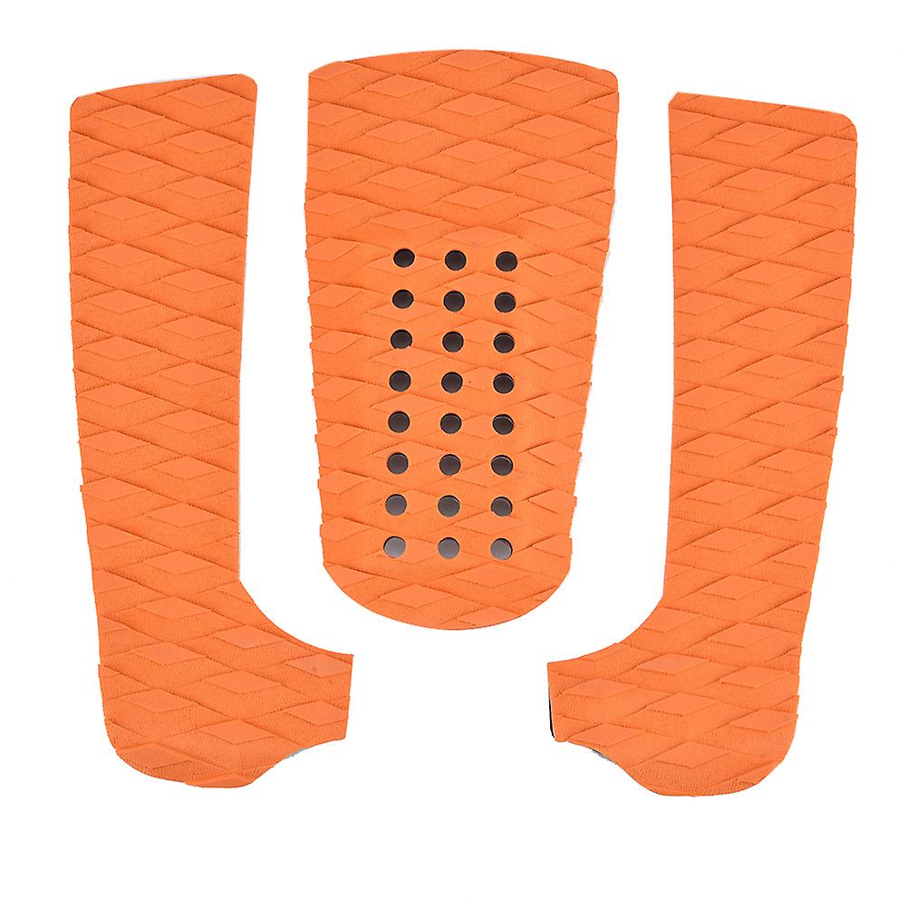 1 Set Eva Surf Surfboard Anti-skid Pad Short Board Foot Pad(orange)