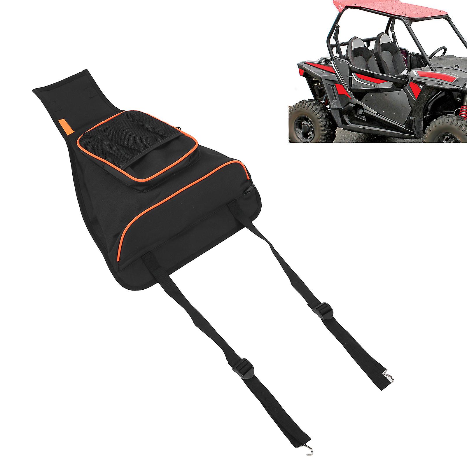 Utv Center Console Storage Bag Waterproof Zippered Pocket Fit For Polaris Ranger