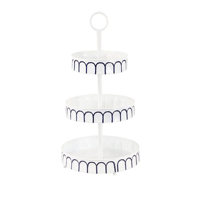 Stella and Eve White Metal Tiered Server