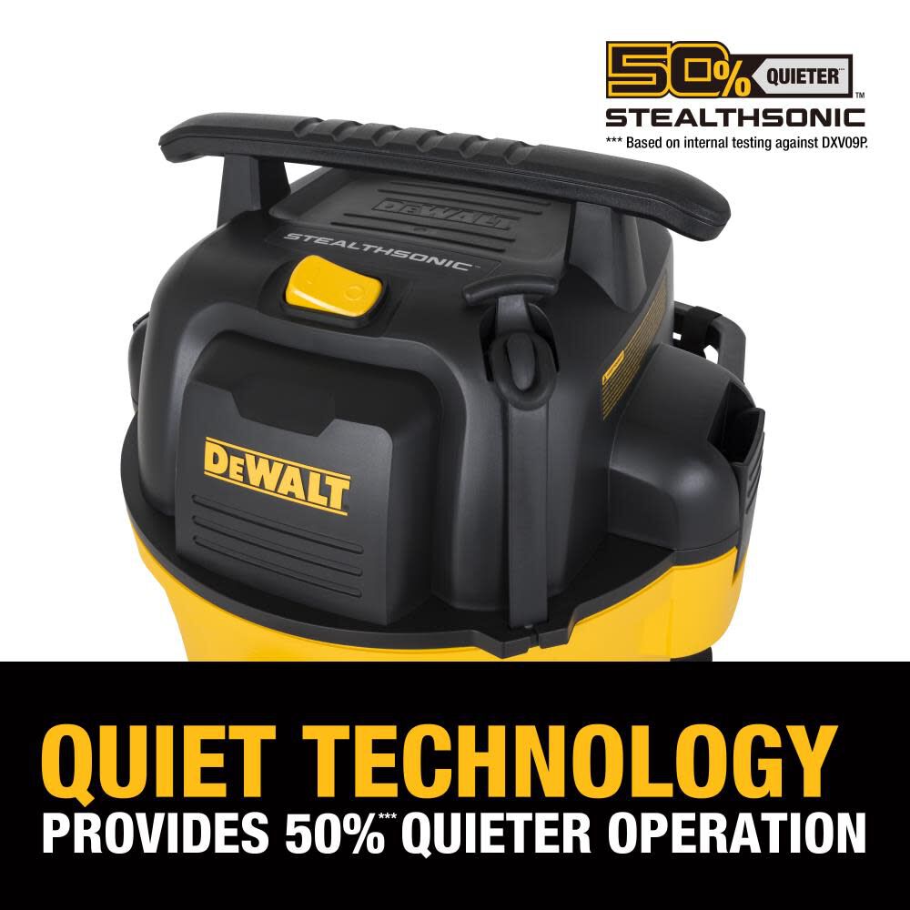 DEWALT 9 Gallon Stealth Sonic Wet/Dry Vacuum DXV09P-QTA from DEWALT