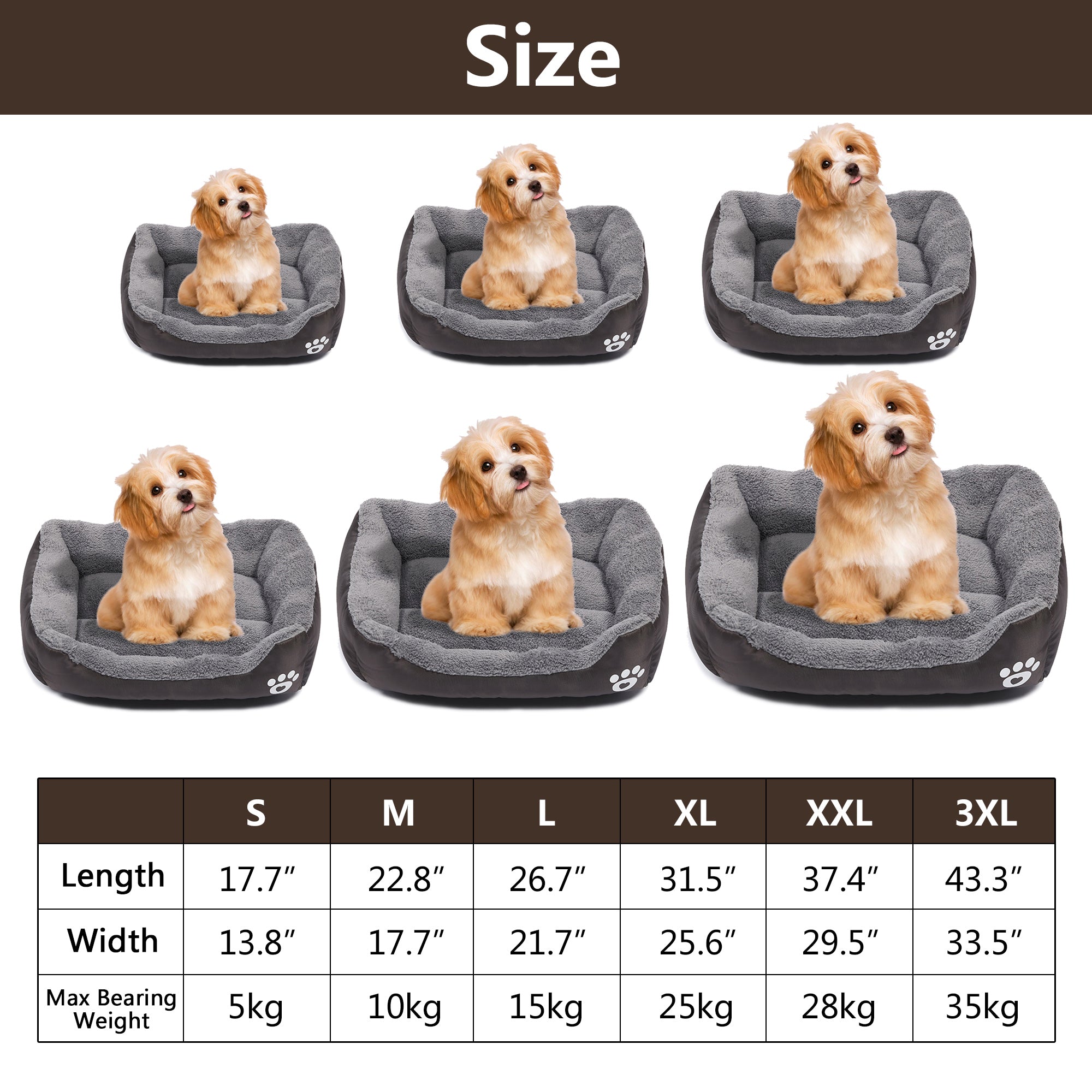 Pet Dog Bed Cat Puppy Cushion Kennel Mat Dog Sofa Beds for Large Dogs