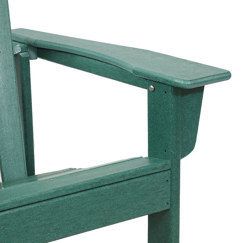 Sunnydaze All-Weather， Upright， Raised Outdoor Adirondack Chair