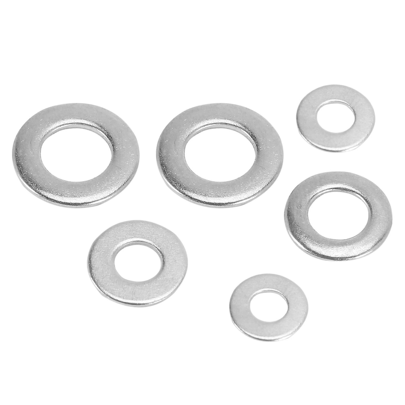 Metric Washer Mixed (400 Pack) M3 M4 M5 andamp; M6 Form A Thick Flat Washers Stainless Steel