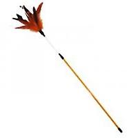 4pcs Paper Stipe Spiral Feather Stick Cat Teaser Cat Sticks