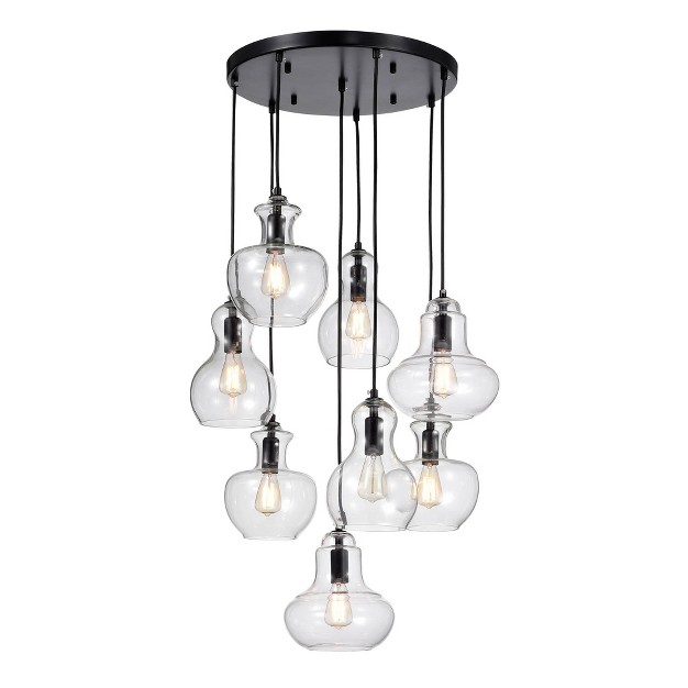 X 27 quot X 14 quot 8 light Beveen Pendant Black Warehouse Of 