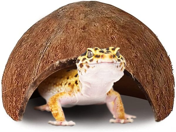 SunGrow Leopard Gecko and Ball Python Natural Hiding and Reptile Climbing Cave Basking and Tank Accessories， 3x5-in