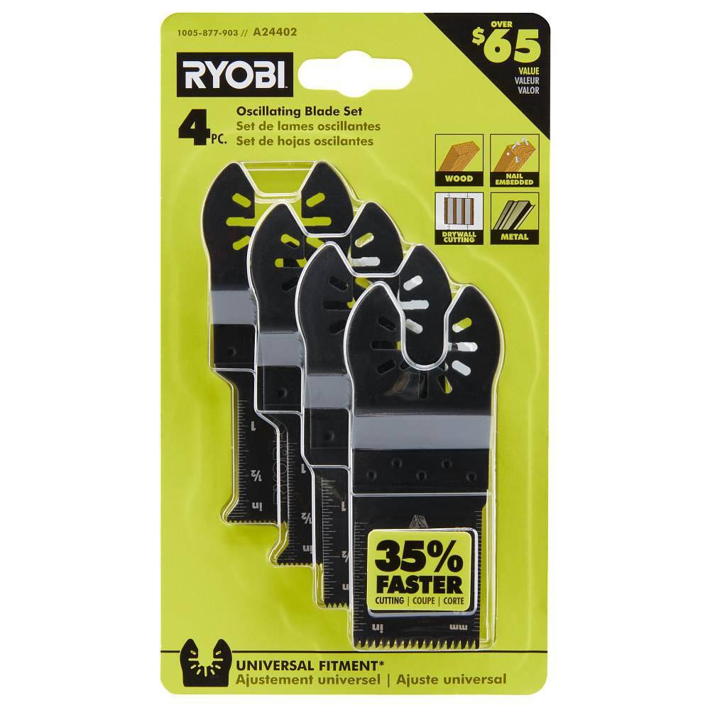 RYOBI 24-Piece Oscillating Multi-Tool Blade Accessory Set A241601-A24401-A24402