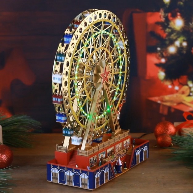 Mr Christmas Animated Led World x27 s Fair Grand Ferris Wheel Christmas Decoration