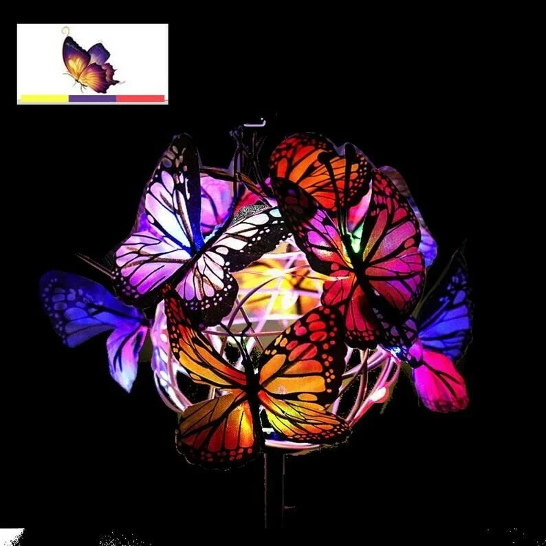 🔥BIG SALE - 49% OFF🔥Solar Stake Lights Butterflies Decor Lights ( BUY 1 GET 1 FREE )