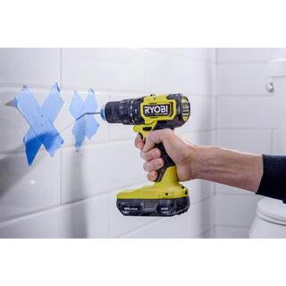 RYOBI ONE+ HP 18V Brushless Cordless Compact 12 in. Hammer Drill Kit with (1) 1.5 Ah Battery and Charger PSBHM01K