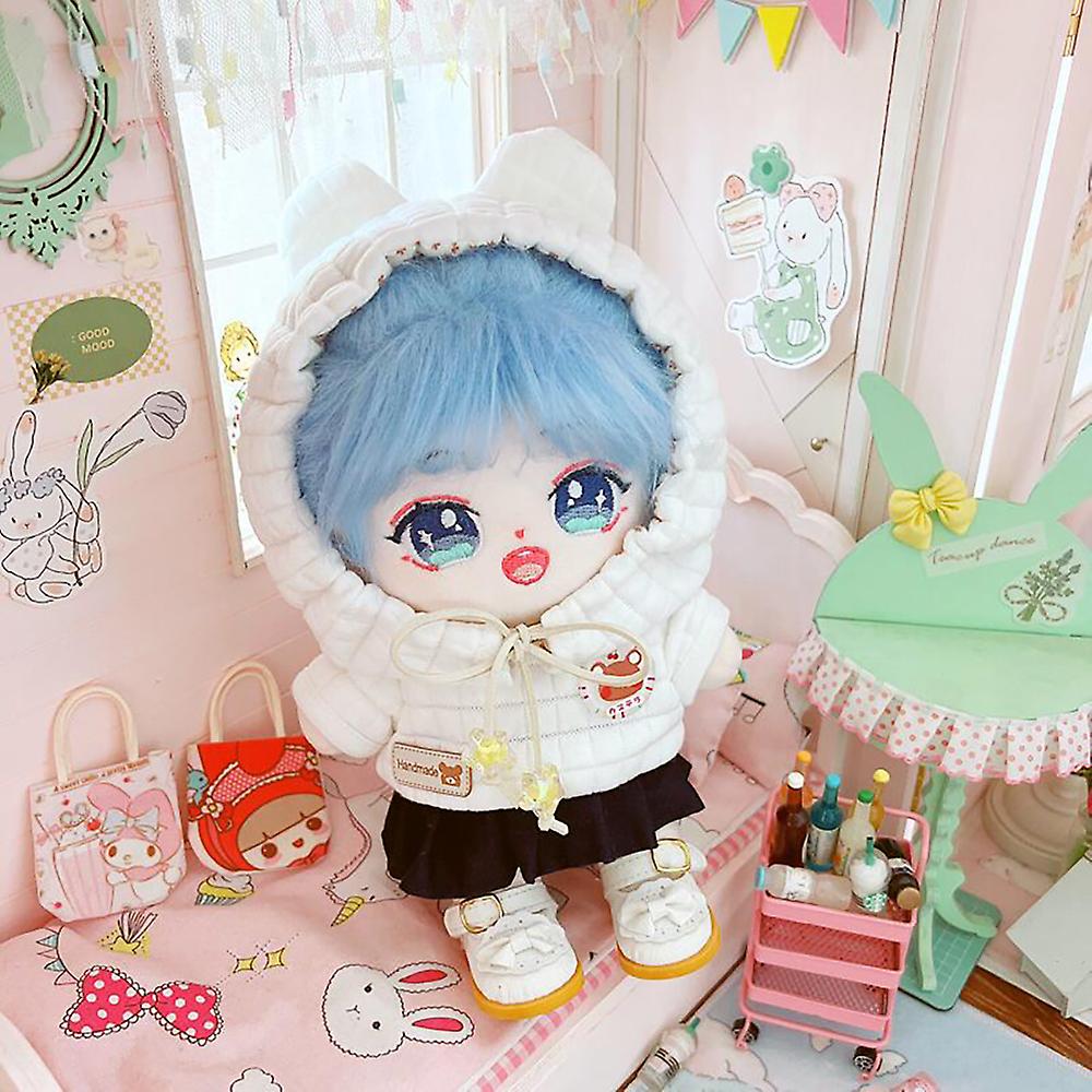 20cm Plushie Doll Hoodie Skirt 8in Stuffed Doll Clothes