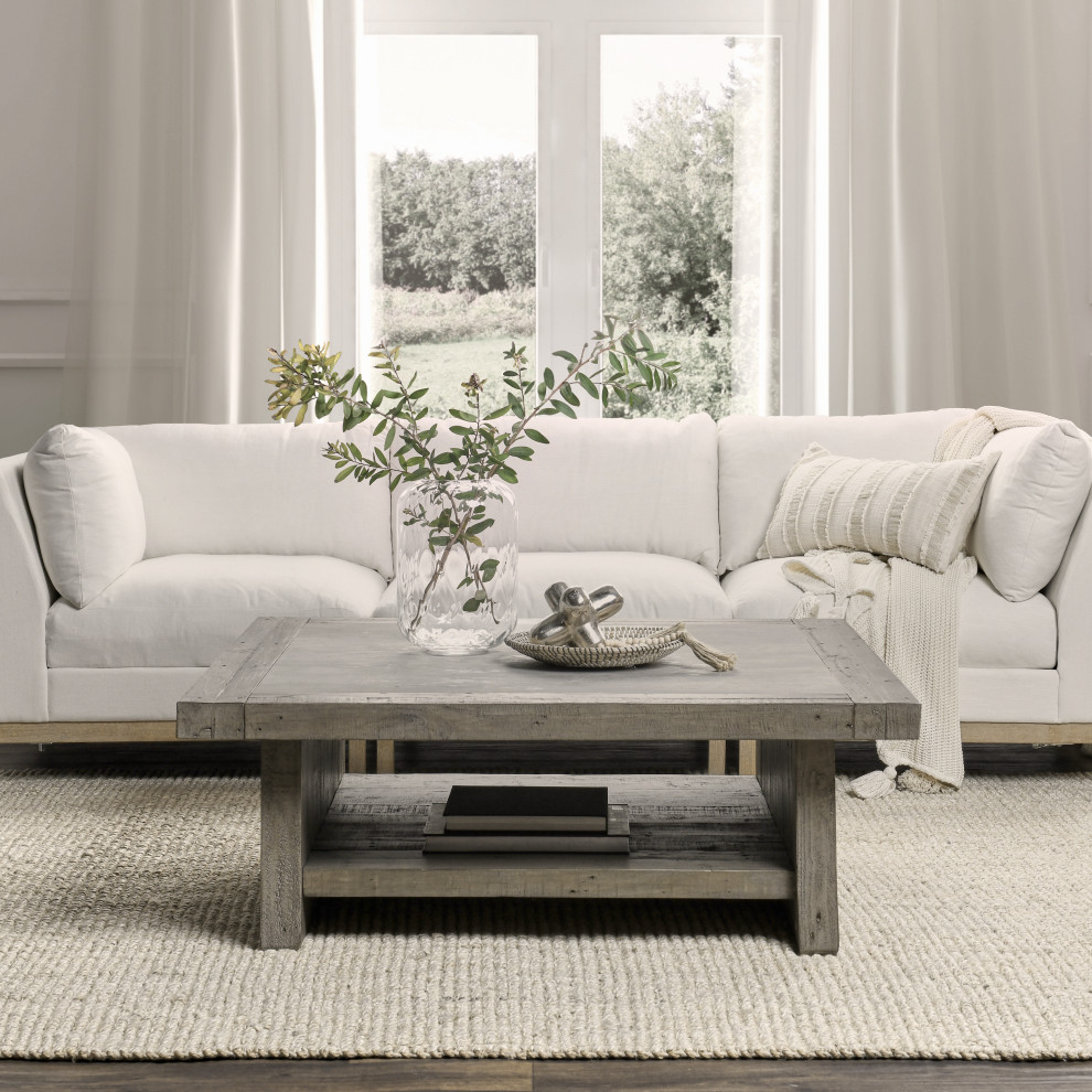 Stonebridge Square Coffee Table by Kosas Home   Farmhouse   Coffee Tables   by Kosas  Houzz