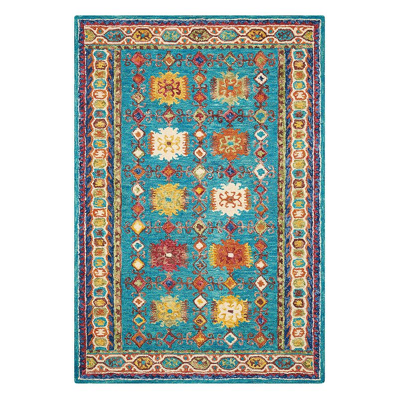 Nourison Vivid Framed Medallion Wool Rug